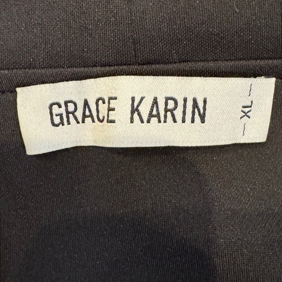 Grace Karin Black Sleeveless Wrap V-Neck Asymmetrical Blouse – Size XL - Picture 7 of 9